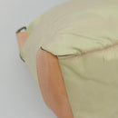 PRADA Shoulder Bag Nylon Beige Silver Auth 118296-16