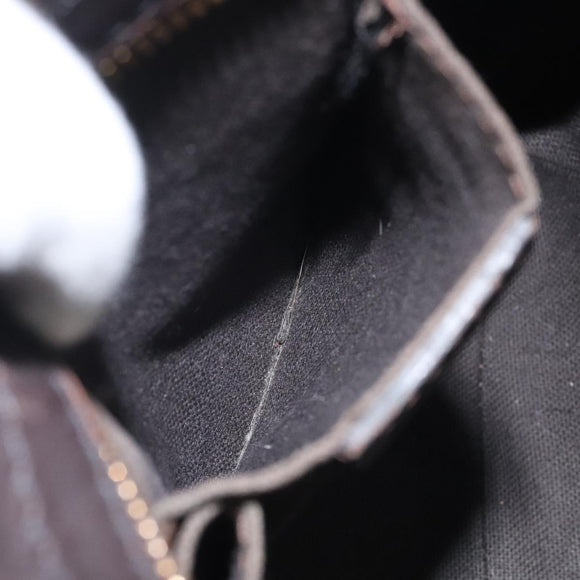 BURBERRY Nova Check Shoulder Bag PVC Beige Gold Auth 118306