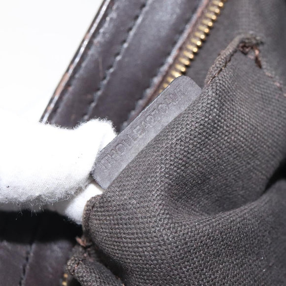 BURBERRY Nova Check Shoulder Bag PVC Beige Gold Auth 118306