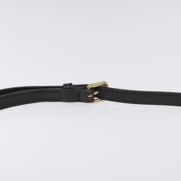 BURBERRY Nova Check Shoulder Bag PVC Beige Gold Auth 118306