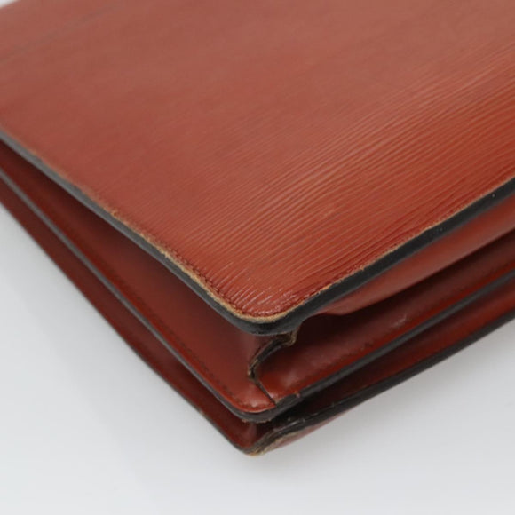 LOUIS VUITTON Epi Serviette Conseiller Briefcase Brown M54423 LV Auth 118307