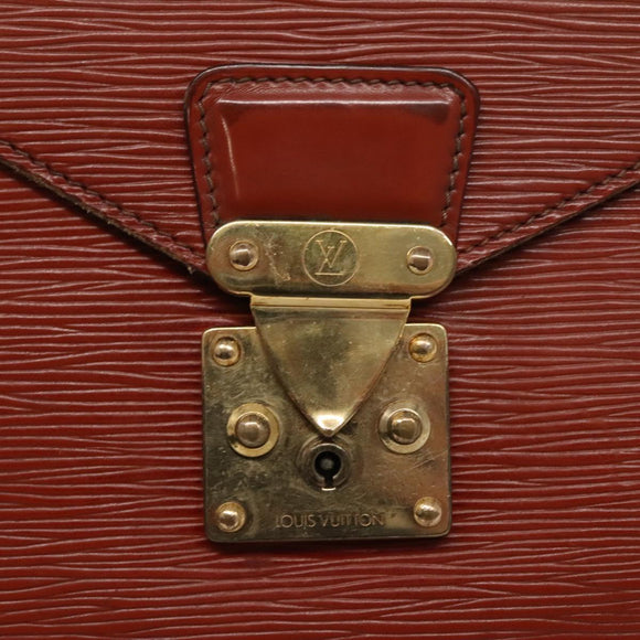 LOUIS VUITTON Epi Serviette Conseiller Briefcase Brown M54423 LV Auth 118307
