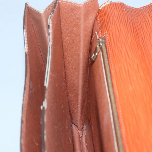 LOUIS VUITTON Epi Serviette Conseiller Briefcase Brown M54423 LV Auth 118307