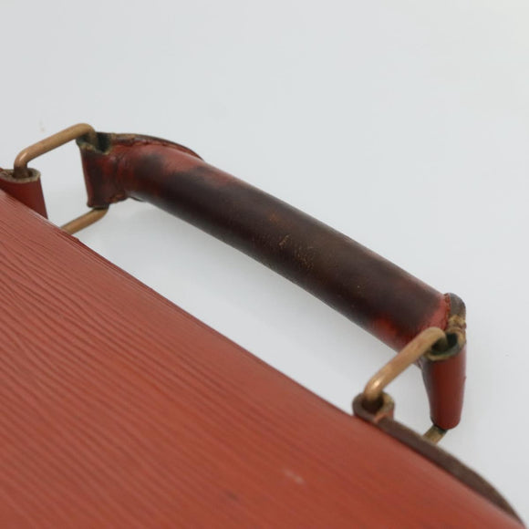 LOUIS VUITTON Epi Serviette Conseiller Briefcase Brown M54423 LV Auth 118307