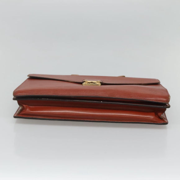 LOUIS VUITTON Epi Serviette Conseiller Briefcase Brown M54423 LV Auth 118307
