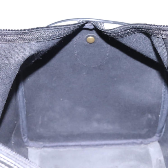 Burberrys Nova Check Boston Bag PVC Gray Gold Auth 118312