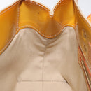 LOUIS VUITTON Monogram Vernis Reade PM Hand Bag Beige M91334 LV Auth 118318-18