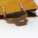 LOUIS VUITTON Monogram Vernis Reade PM Hand Bag Beige M91334 LV Auth 118318-7