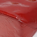 LOUIS VUITTON Monogram Vernis Reade PM Hand Bag Red Rouge M91088 LV Auth 118324-15