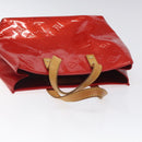 LOUIS VUITTON Monogram Vernis Reade PM Hand Bag Red Rouge M91088 LV Auth 118324-6