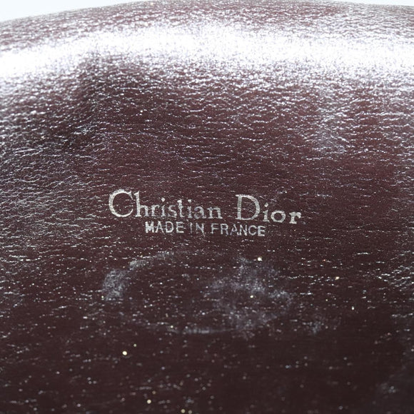 Christian Dior Trotter Canvas Shoulder Bag Brown Gold Auth 118335
