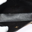 Christian Dior Trotter Canvas Shoulder Bag Brown Gold Auth 118335-12