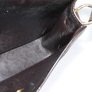 Christian Dior Trotter Canvas Shoulder Bag Brown Gold Auth 118335-17