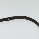 Christian Dior Trotter Canvas Shoulder Bag Brown Gold Auth 118335-8