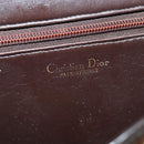 Christian Dior Trotter Canvas Shoulder Bag Brown Gold Auth 118343-17