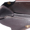 Christian Dior Trotter Canvas Shoulder Bag Brown Gold Auth 118343-19