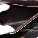 Christian Dior Trotter Canvas Shoulder Bag Brown Gold Auth 118343-12