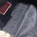 FENDI Zucca Canvas Hand Bag Black Brown Auth 118346-11
