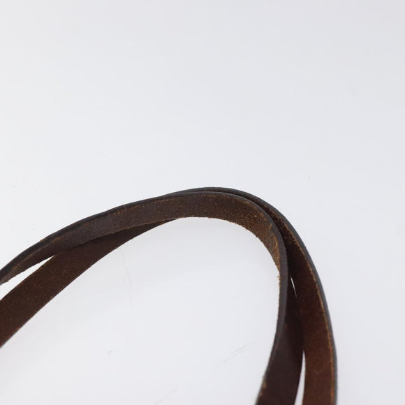 FENDI Zucca Canvas Hand Bag Black Brown Auth 118346