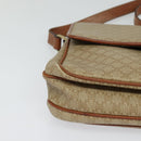 CELINE Macadam Canvas Shoulder Bag PVC Beige Gold Auth 118350-15