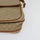 CELINE Macadam Canvas Shoulder Bag PVC Beige Gold Auth 118350-16