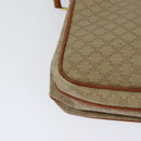 CELINE Macadam Canvas Shoulder Bag PVC Beige Gold Auth 118350-17