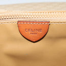 CELINE Macadam Canvas Shoulder Bag PVC Beige Gold Auth 118350-20