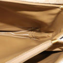 CELINE Macadam Canvas Shoulder Bag PVC Beige Gold Auth 118350-21