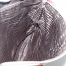 PRADA Hand Bag Canvas Beige Silver Auth 118360-20