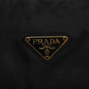 PRADA Hand Bag Nylon Black Gold Auth 118361-17