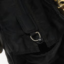 PRADA Hand Bag Nylon Black Gold Auth 118361-10