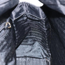 PRADA Hand Bag Nylon Black Gold Auth 118361-19