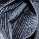 PRADA Hand Bag Nylon Black Gold Auth 118361-21