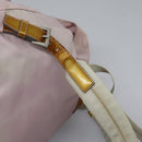 PRADA Hand Bag Nylon Pink Silver Auth 118365-8