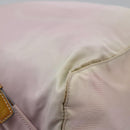 PRADA Hand Bag Nylon Pink Silver Auth 118365-20