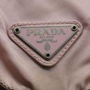 PRADA Hand Bag Nylon Pink Silver Auth 118365-22