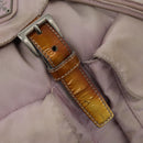 PRADA Hand Bag Nylon Pink Silver Auth 118365-27