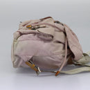 PRADA Hand Bag Nylon Pink Silver Auth 118365-4