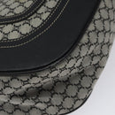 CELINE Macadam Canvas Shoulder Bag Gray Silver Auth 118368-15