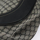 CELINE Macadam Canvas Shoulder Bag Gray Silver Auth 118368-17