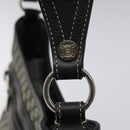 CELINE Macadam Canvas Shoulder Bag Gray Silver Auth 118368-9
