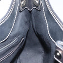 CELINE Macadam Canvas Shoulder Bag Gray Silver Auth 118368-20