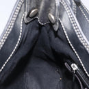 CELINE Macadam Canvas Shoulder Bag Gray Silver Auth 118368-21