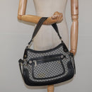 CELINE Macadam Canvas Shoulder Bag Gray Silver Auth 118368-25