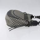 CELINE Macadam Canvas Shoulder Bag Gray Silver Auth 118368-3