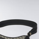 CELINE Macadam Canvas Shoulder Bag Gray Silver Auth 118368-14