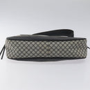 CELINE Macadam Canvas Shoulder Bag Gray Silver Auth 118368-5