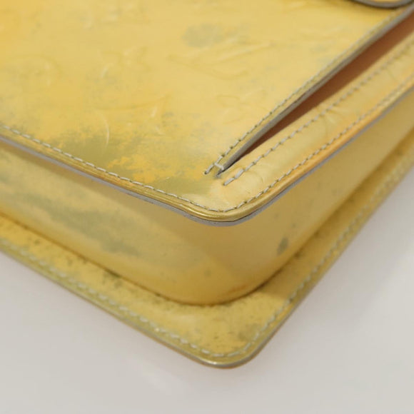 LOUIS VUITTON Monogram Vernis Motto Accessory Pouch Gris M91030 LV Auth 118370