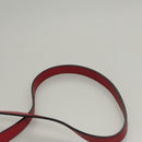 CELINE Chain Shoulder Bag Leather Red Gold Auth 118372-7