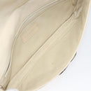 CHANEL Cruise Line Matelasse Clutch Bag Cream Silver CC Auth 118381-10